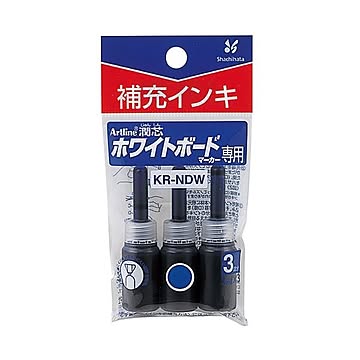 (まとめ) シヤチハタアートライン潤芯ホワイトボードマーカー用補充インキ 青 72113 1パック（3本）  【×50セット】