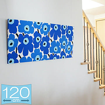 ファブリックパネル マリメッコ PIENI UNIKKO（ピエニ ウニッコ）/BLUE 120×50cm インテリア 壁掛 壁飾