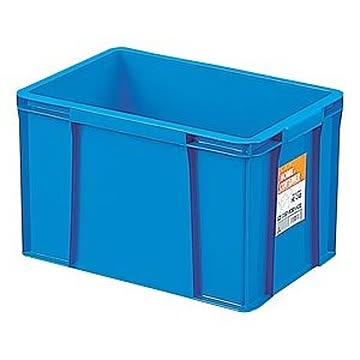 【セット】 ホームコンテナー/コンテナボックス ブルー 材質：PP 〔汎用 道具箱 DIY用品 工具箱〕【代引不可】