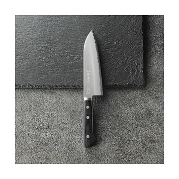 青紙口金付ハガネ入本割込三徳包丁