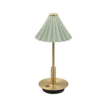 ORIGAMI LAMPポータブル ブラス マットグリーン  テーブルランプ おしゃれ 充電式 LED 北欧 ブラス レトロ テーブルライト かわいい 卓上ライ