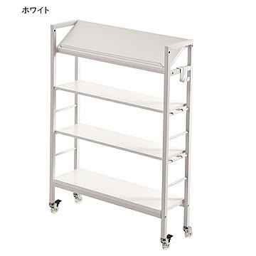 スリム収納ラック 組立式 棚KAKERU ONES0380 幅790x奥行280x高さ985mm B.Bファニシング