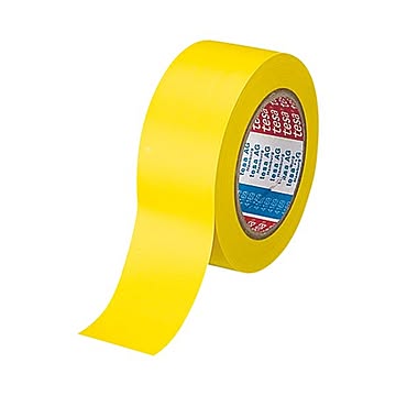 (まとめ) テサテープ ラインテープ 50mm×33m 黄 4169PV8キ 1巻 【×3セット】