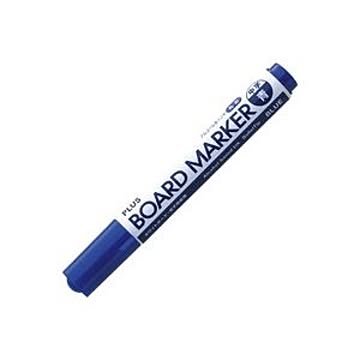 （まとめ）プラス ボードマーカー MARKER-BL ブルー【×40セット】