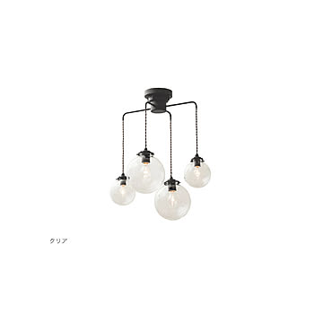 インターフォルム オレリアC ペンダントライト LED電球付 LT-1947 クリア