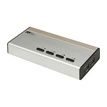 ラトックシステム USB接続DVI/Audio対応（PC 4台用） REX-430UDA