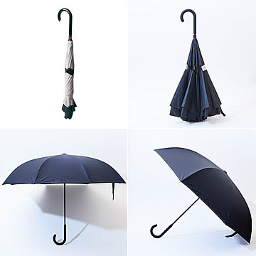 Paraplu（パラプル） 晴雨兼用 逆さに開く2重傘 m11097
