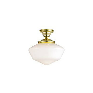 East college-ceiling lamp(L) イーストカレッジシーリングランプ （L）(LED球付属) AW-0453E 天井照明 シーリングライト ガラスシェード アメリカン レトロ
