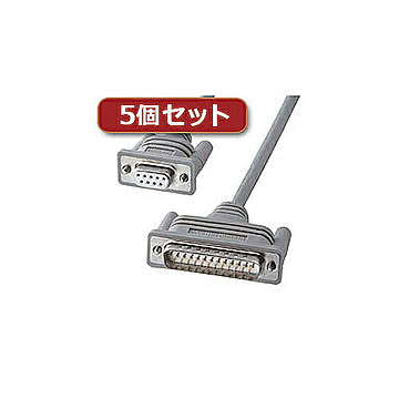 5個セット サンワサプライ RS-232Cケーブル KRS-423XF3KX5 管理No. 4589452968978