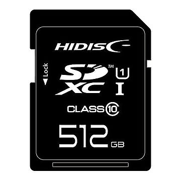 HIDISC 超高速SDXCカード 512GB UHS-I Class10 U3/V30対応 HDSDX512GCL10UIJP3 管理No. 4984279232408
