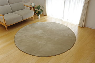 イケヒコ・コーポレーション フランアイズ 185cm丸 ベージュ 1380000001145