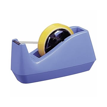 （まとめ） ライオン事務器 テープカッター大巻・小巻両用 85×208×110mm 青 No.25 1台 【×5セット】