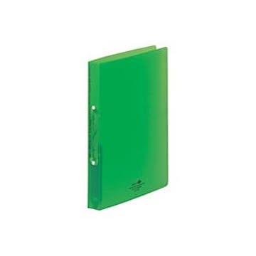 (業務用10セット) LIHITLAB ツイストリング式ファイル 【A4/2穴】 タテ型 F5005-6 黄緑