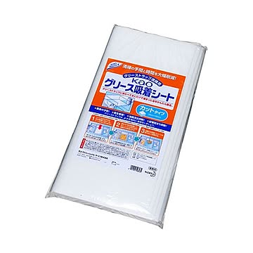 （まとめ） 花王 Kaoグリース吸着シート カットタイプ 1パック（5枚） 【×3セット】