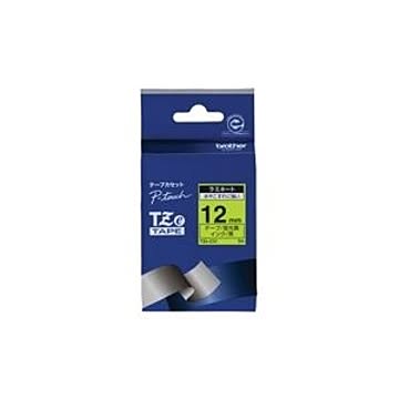 (業務用30セット) brother ブラザー工業 文字テープ/ラベルプリンター用テープ 【幅：12mm】 TZe-C31 蛍光 黄に黒文字