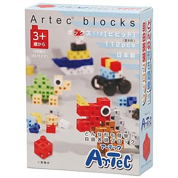 (まとめ)アーテック Artecブロック/カラーブロック 【ビビット】 ボックス(箱)入り 112pcs ABS製 【×5セット】