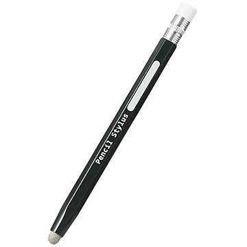 エレコム 法人用鉛筆型タッチペン/緑色/導電繊維/簡易パッケージ P-TPENSGR