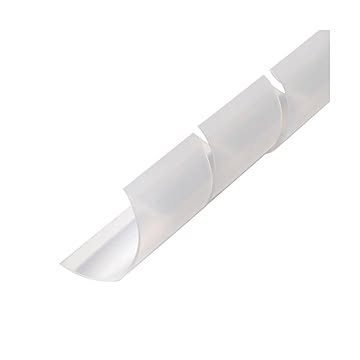 (まとめ)ミヨシ ケーブル用スパイラルチューブ クリア色 150cm SK×10セット