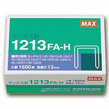 (まとめ) マックス ホッチキス針 大型12号シリーズ 100本連結×16個入 1213FA-H 1箱 【×10セット】