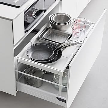  山崎実業 シンク下引き出し幅伸縮スライドラック タワー tower 【D40】