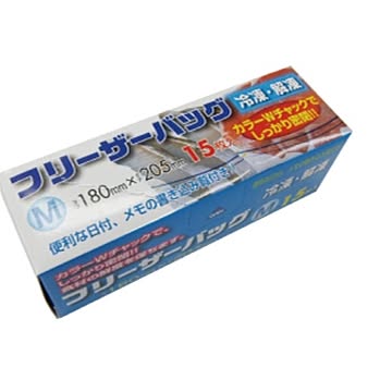 フリーザーバッグ M 15枚入り【10個セット】 M385【代引不可】