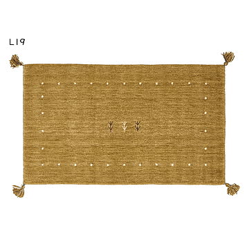 ギャッベ ラグ LORRI BUFF インド製 長方形 70x120cm 萩原