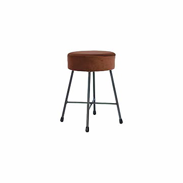 SIKAKU シカク HONI LOW STOOl -MARU- HONI ロースツール 丸形 11318 / 11319 / 11320 別珍 クロカワ鉄 イス 椅子 いす 昭和レトロ