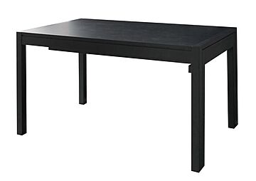 ブレイド スライド伸縮ダイニングテーブル W135-235 天然木 ブラック