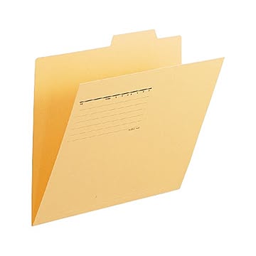 （まとめ） プラス 個別フォルダー FL-061IF A4E 黄 10枚×10セット