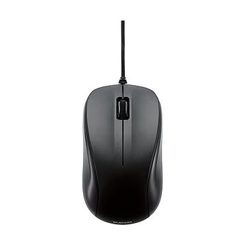 エレコム USB光学式マウス 3ボタンRoHS指令準拠 Mサイズ ブラック M-K6URBK/RS 1セット(10個)