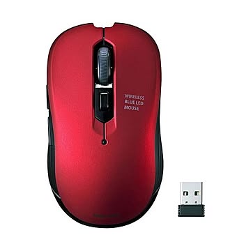 まとめサンワサプライワイヤレスブルーLEDマウス レッド MA-WBL113R 1個×3セット