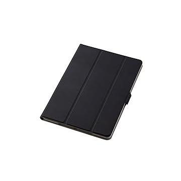 エレコム iPad 10.2 2019年モデル/フラップケース/ソフトレザー/360度回転/スリープ対応/ブラック TB-A19RWVSMBK