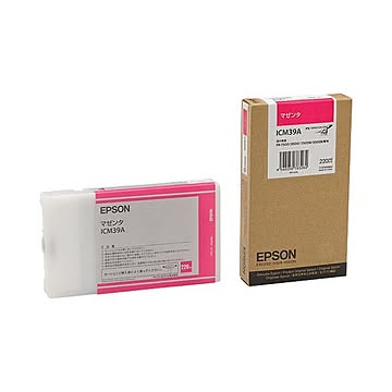 (まとめ) エプソン EPSON PX-P／K3インクカートリッジ マゼンタ 220ml ICM39A 1個  【×10セット】