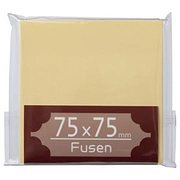 （まとめ） TANOSEE ふせん 75×75mm クリーム 1冊 【×30セット】