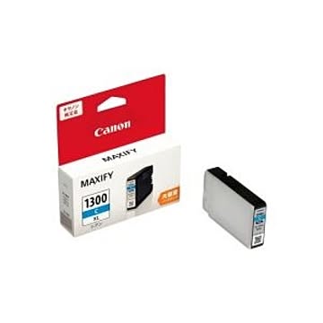 (業務用3セット) Canon キヤノン インクカートリッジ 純正 【PGI-1300XLC】 シアン(青) 増量