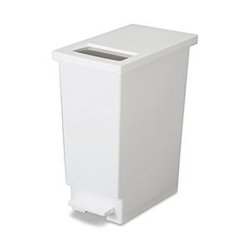 ユニード プッシュ＆ペダル 45S ゴミ箱 ホワイト 45L 約幅26.5cm 6個セット