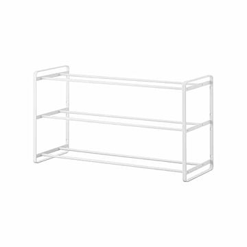 tower タワー (山崎実業) 石こうボード壁対応ウォールシューズラック Three-Tier Wall-Mounted Shoe Rack 下駄箱 靴箱 靴収納 シューズ収納