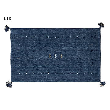 ギャッベ ラグ LORRI BUFF インド製 長方形 70x120cm 萩原