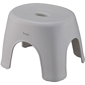 Emeal 風呂椅子 バスチェア グレー 座面高約24cm 約幅32.4cm 通気性抜群 抗菌効果