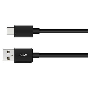 USB3.1 gen1 Type-C 充電通信ケーブル 20cm ブラック クオリティトラストジャパン QTC-040BK 管理No. 4580256083485