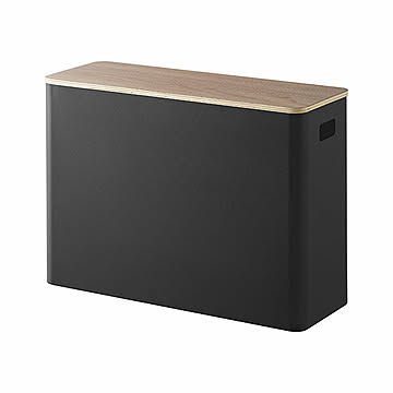 RIN リン (山崎実業) 蓋付きトイレ用品収納 Toiletries Storage With Lid HW-RIN F 収納ボックス トイレットペーパー収納 サニタリー 蓋付き ホコリ予防