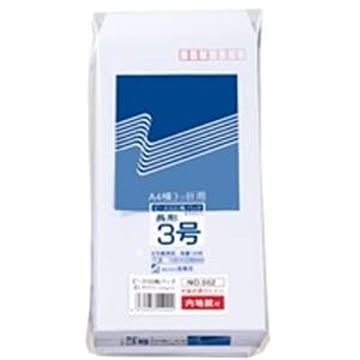 （まとめ）高春堂 内地紋付ホワイト封筒 552 長3 100枚×3セット