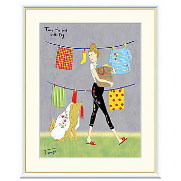 額絵 ランドリー 山田つむぎ 42x34cm 三幸