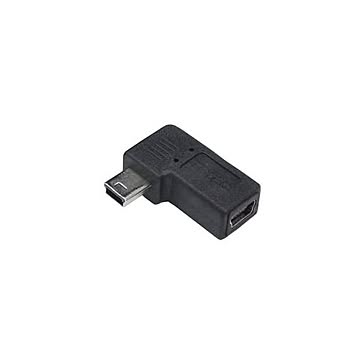 (まとめ)変換名人 変換プラグ USB mini5pin 左L型(フル結線) USBM5-LLF×20セット