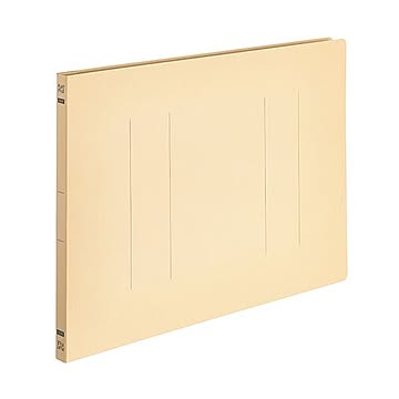 （まとめ）TANOSEEフラットファイルE(エコノミー) B4ヨコ 150枚収容 背幅18mm イエロー 1パック(10冊) 【×10セット】