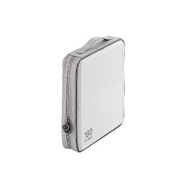 (まとめ)エレコム CD/DVDファスナーケース CCD-H160WH×3セット