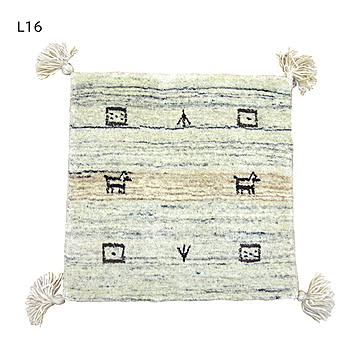 ギャッベ チェアパッド LORRI BUFF 40x40cm 萩原