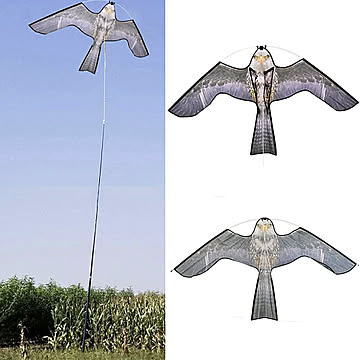 【在庫限り】鳥よけ 鷹 タカ 鷲 棒セット 鳥おどし 鳥よけ凧 ワシ 猛禽類 吊り下げ ベランダ 玄関 ハト避け 予防 畑 バード  防鳥 カラス対策 からすよけ