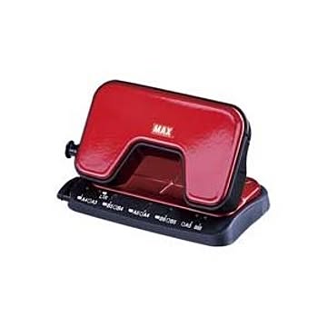 （まとめ）マックス 軽あけパンチSCOOVA DP-15T／R 赤 DP90125【×10セット】