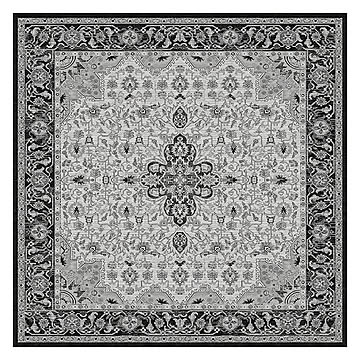 トシシミズ マイクロプリントパイルラグ 200x200cm DM-055